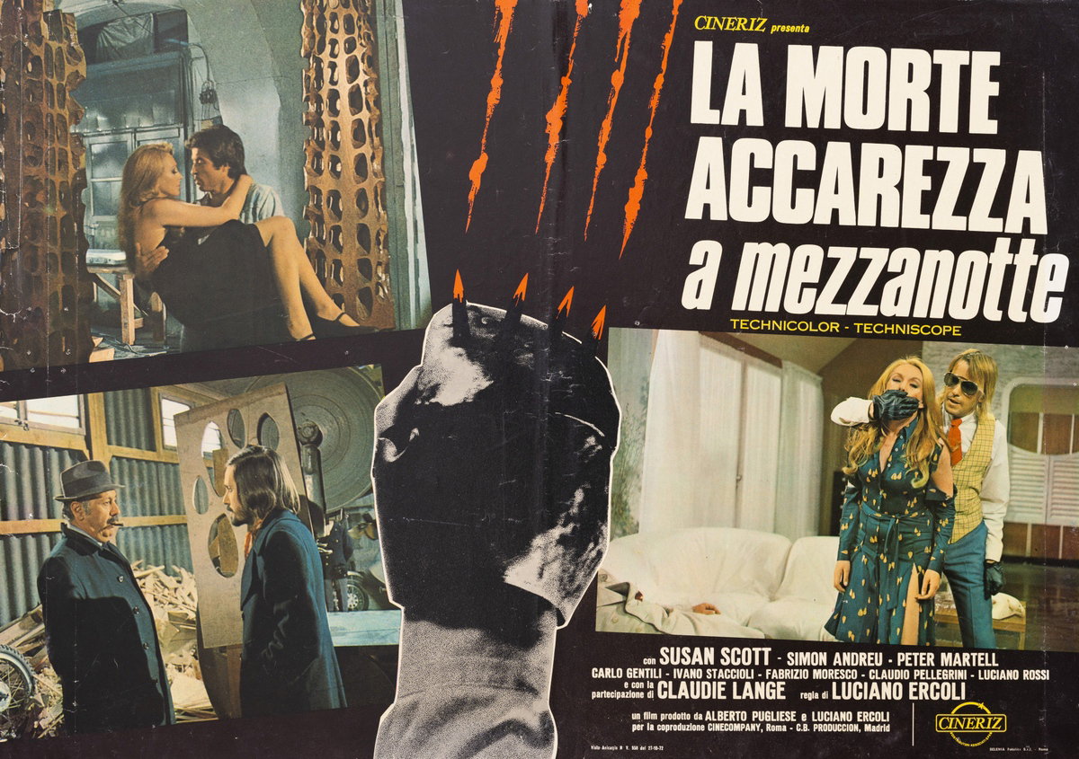 Fotobusta 2 per il film La morte accarezza a mezzanotte (1972)