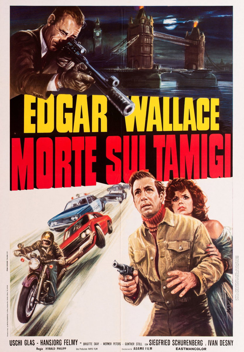 Poster 2 for the film Angels of Terror (1971), painted by Mario Ferrari (Mafè)