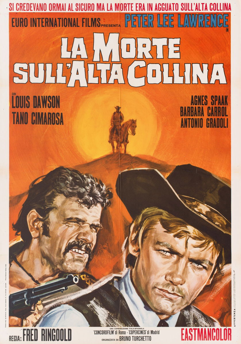 La morte sull'alta collina - Manifesto 1