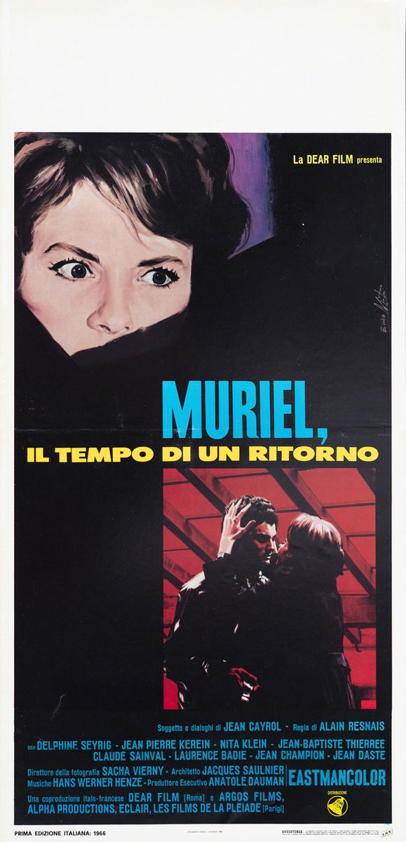 Muriel, or the Time of Return - Lobby Card 1
