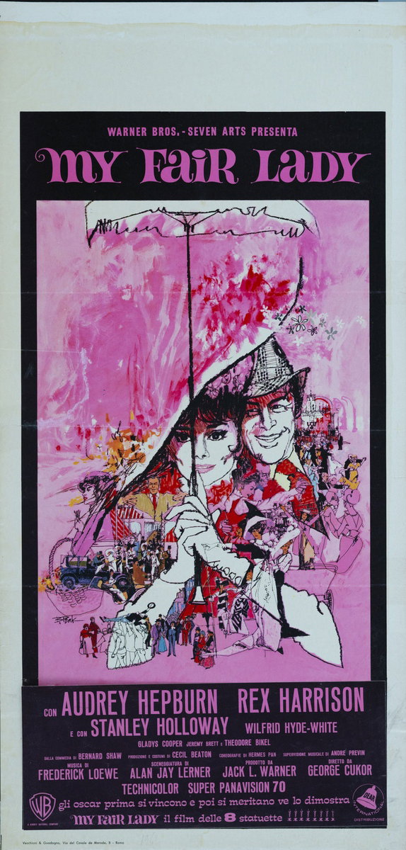 Locandina 2 for the film My Fair Lady (1964), painted by Bob Peak