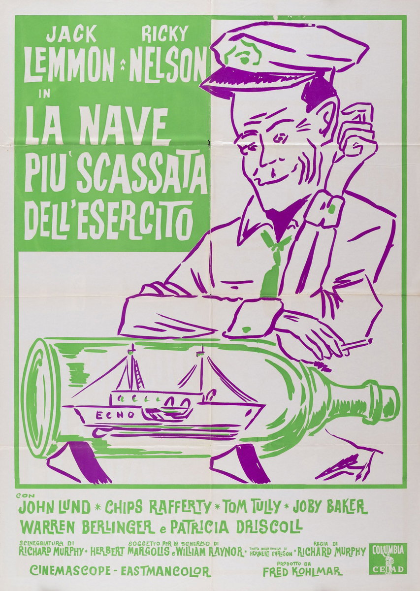 Manifesto 2 per il film La nave più scassata dell'esercito (1960)
