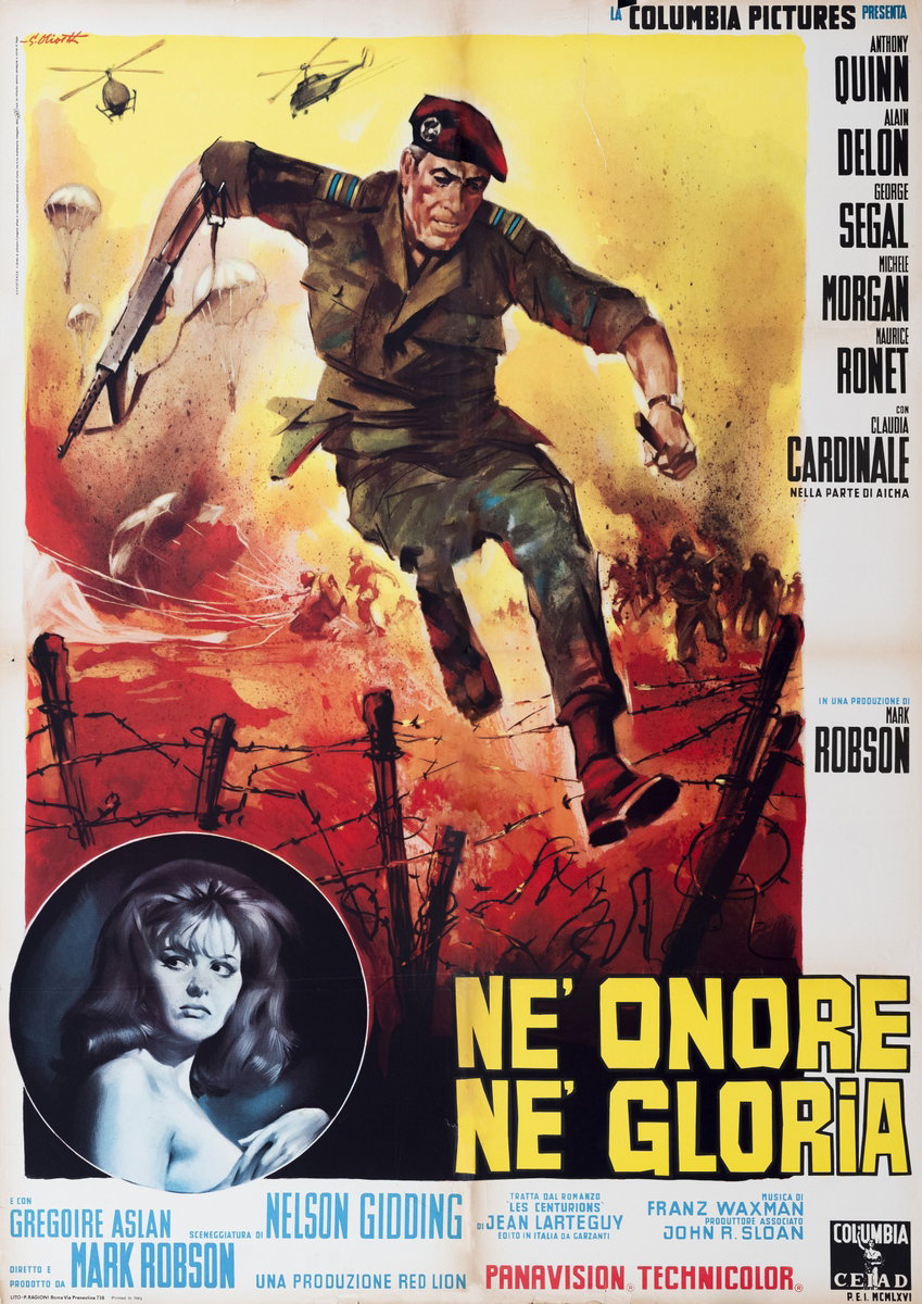 Poster 3 for the film Lost Command (1966), painted by Giorgio Olivetti