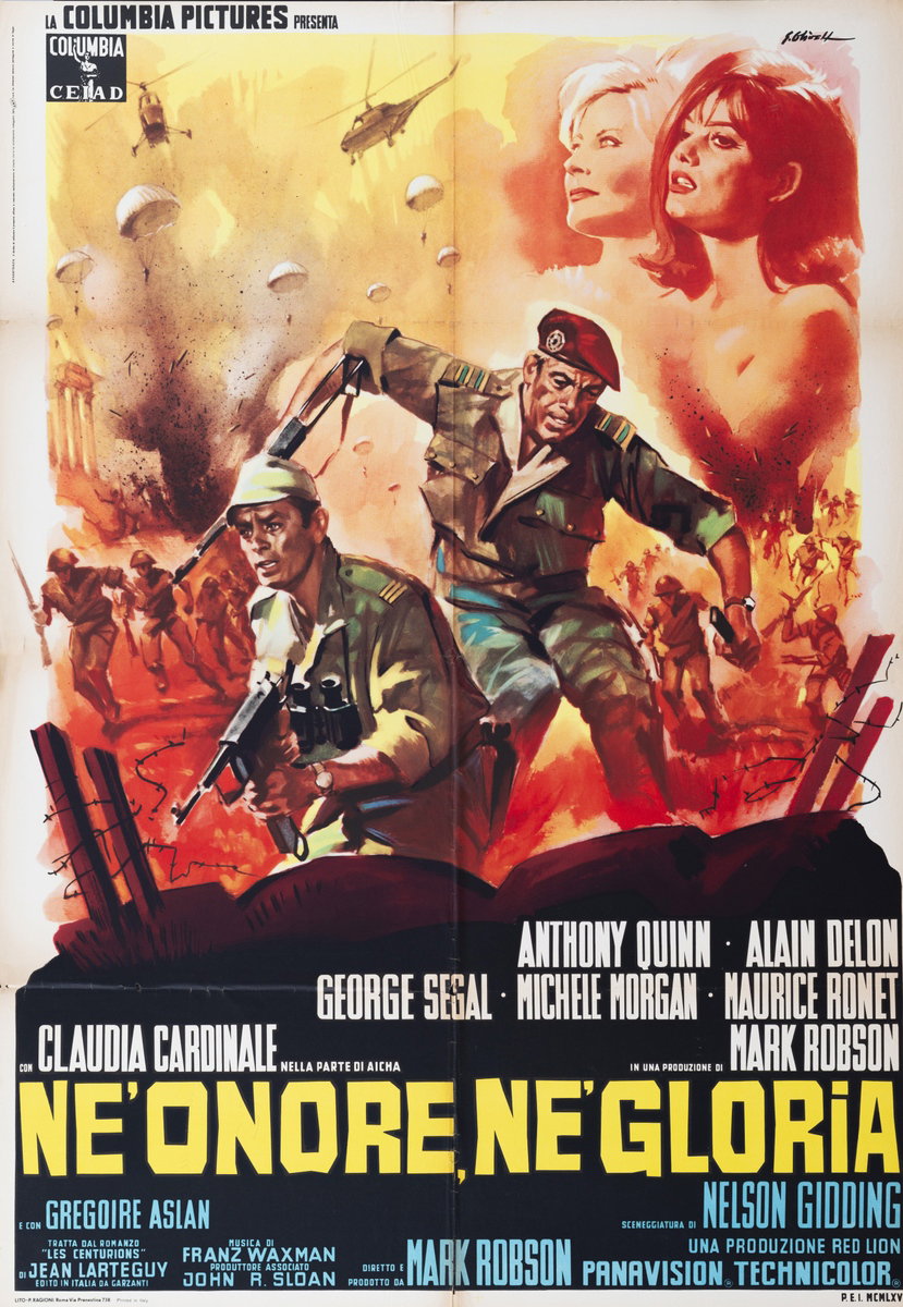 Poster 4 for the film Lost Command (1966), painted by Giorgio Olivetti