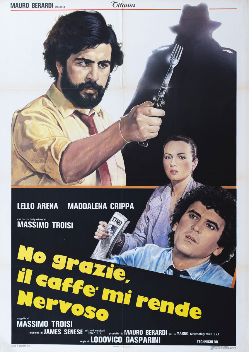 No grazie, il caffè mi rende nervoso - Manifesto 1