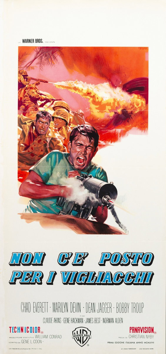 Locandina 2 per il film Non c'è posto per i vigliacchi (1967), dipinto da Giuliano Nistri