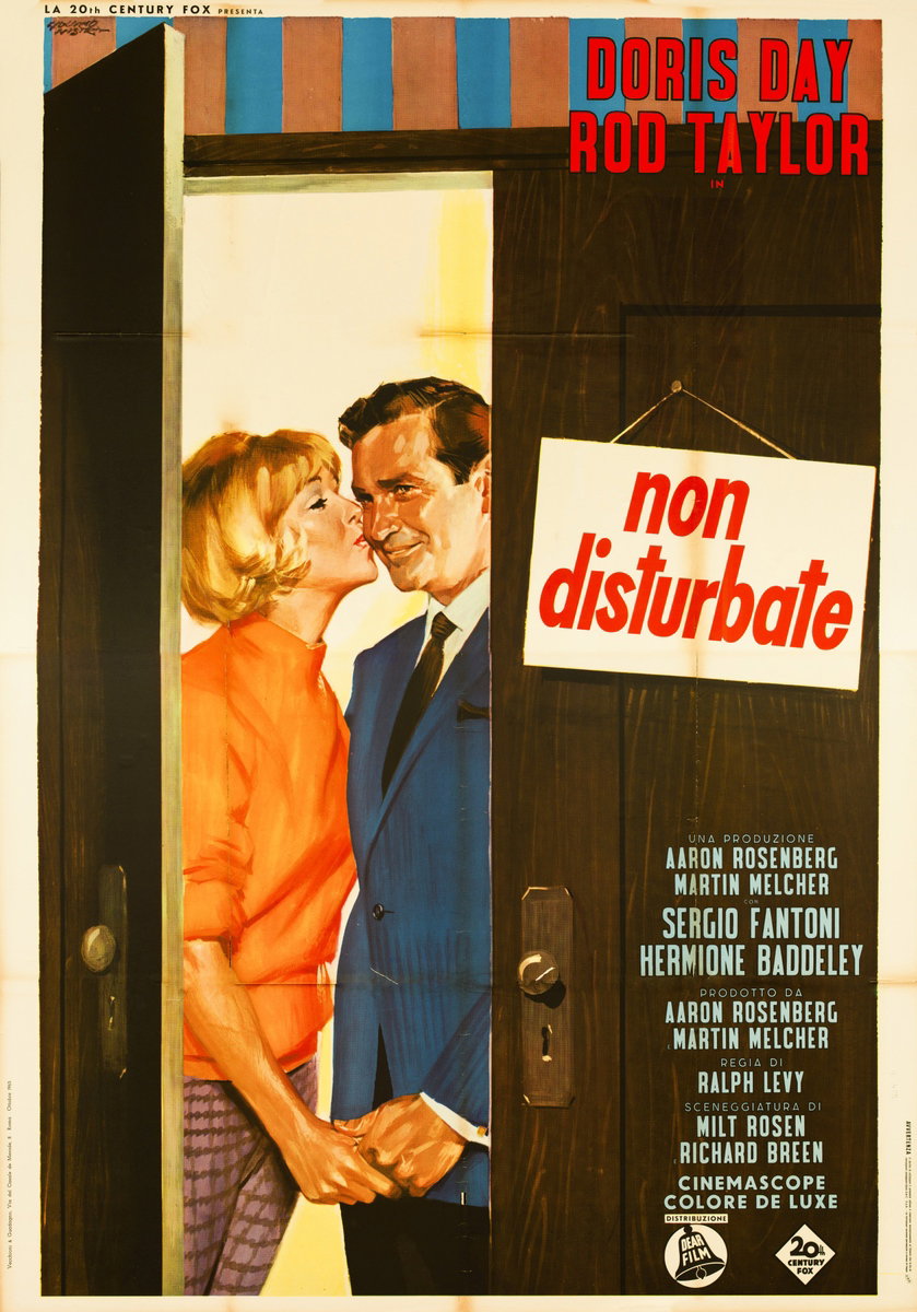 Poster 2 for the film Do Not Disturb (1965), painted by Giuliano Nistri
