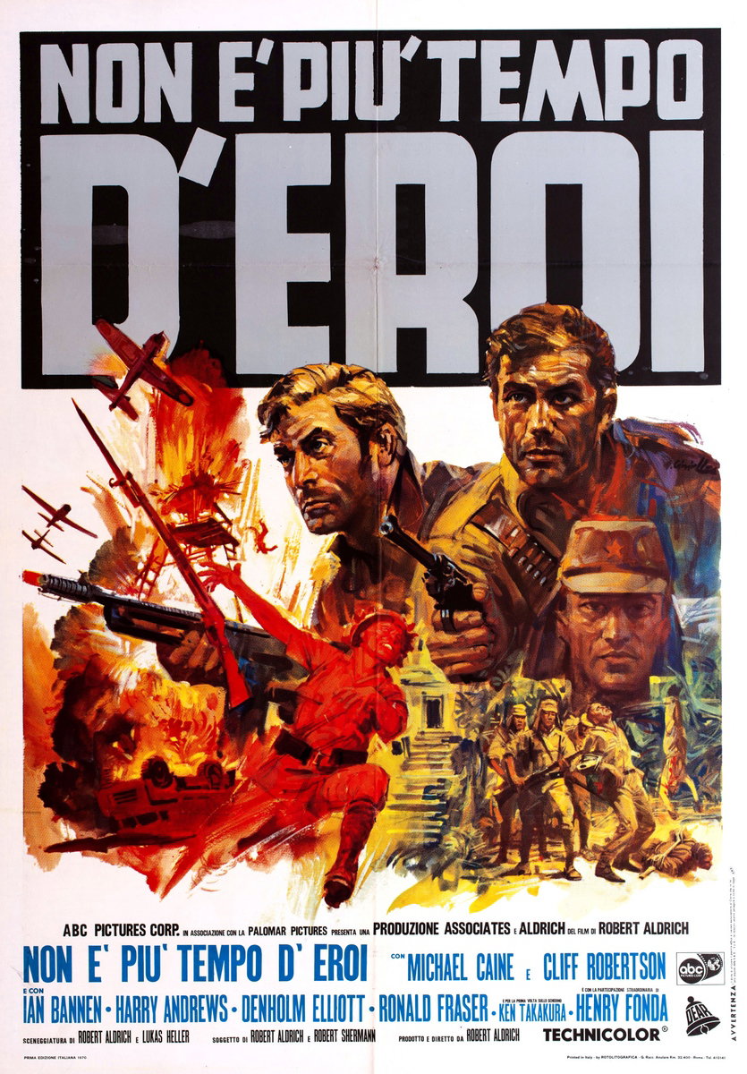 Poster 2 for the film Too Late the Hero (1970), painted by Averardo Ciriello