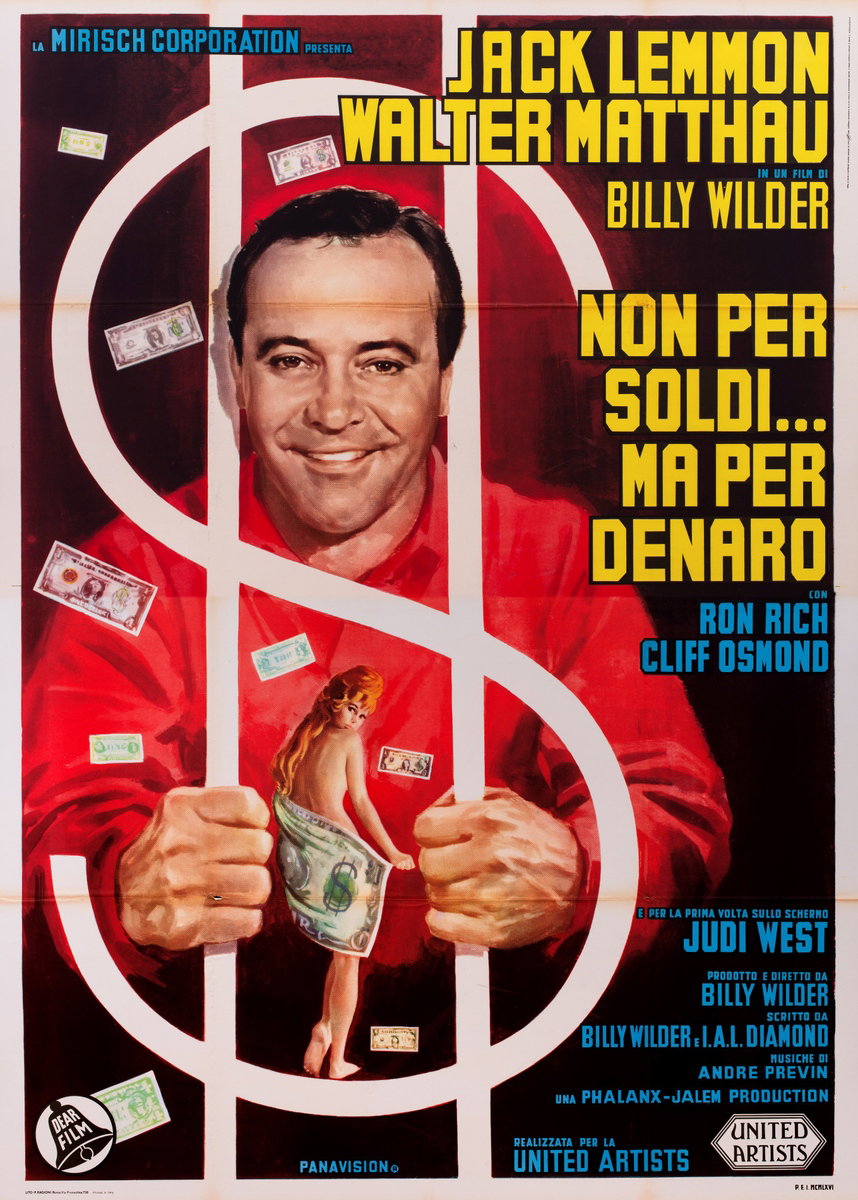Manifesto 2 per il film Non per soldi... ma per denaro (1966)
