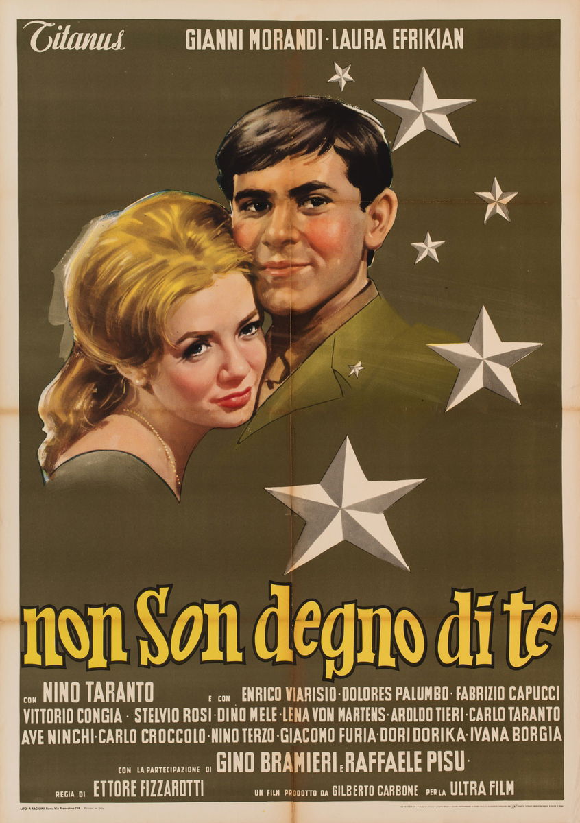 Non son degno di te - Manifesto 1