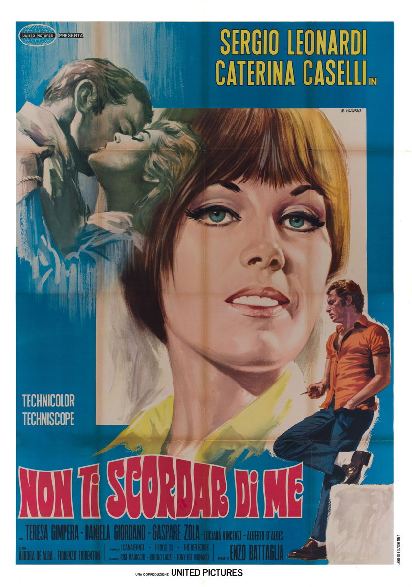 Manifesto 2 per il film Play-Boy Non ti scordar di me - Playboy - Sono Bugiarda (1967), dipinto da Renato Casaro (Renè)