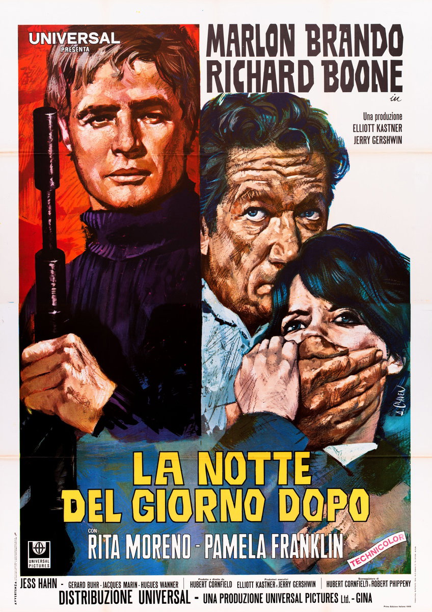 Poster 2 for the film The Night of the Following Day (1969), painted by A.Claven