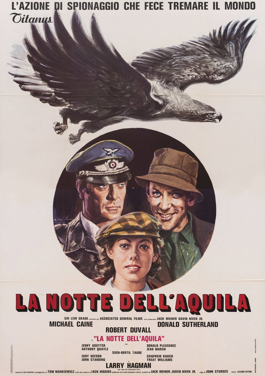 Poster 2 for the film The Eagle Has Landed (1976), painted by Averardo Ciriello