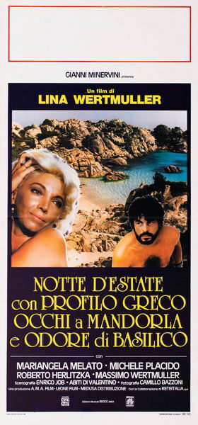 Summer Night with Greek Profile, Almond Eyes and Scent of Basil