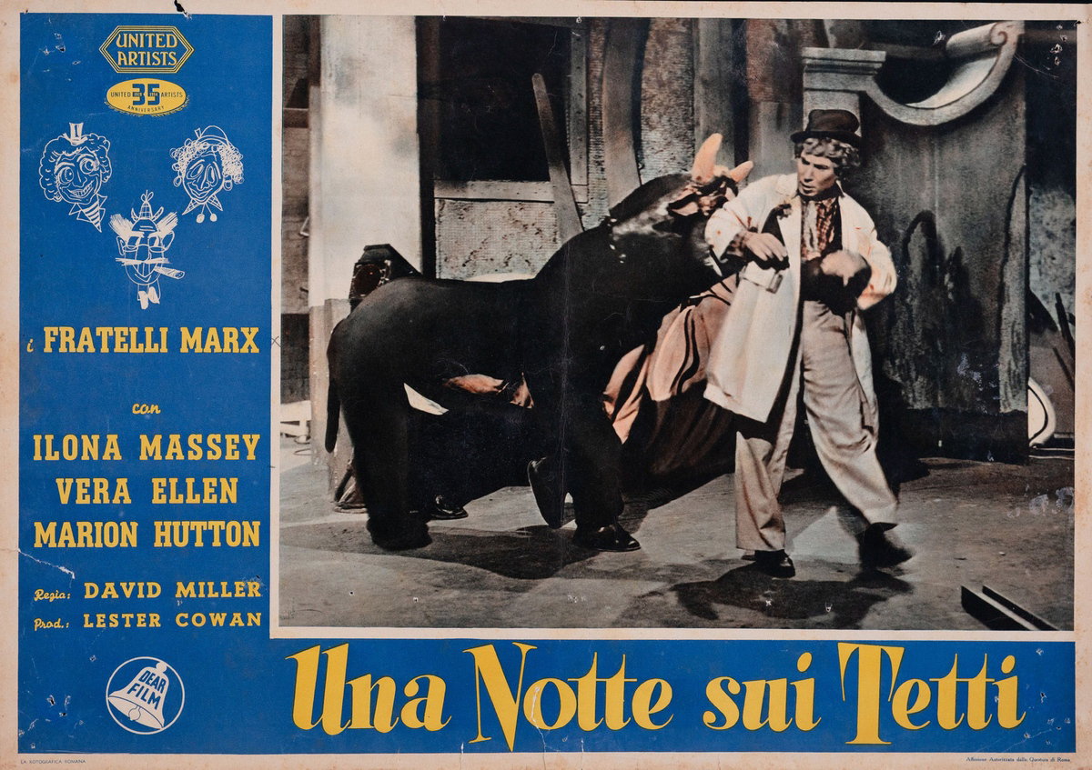 Fotobusta 2 per il film Una notte sui tetti (1949)