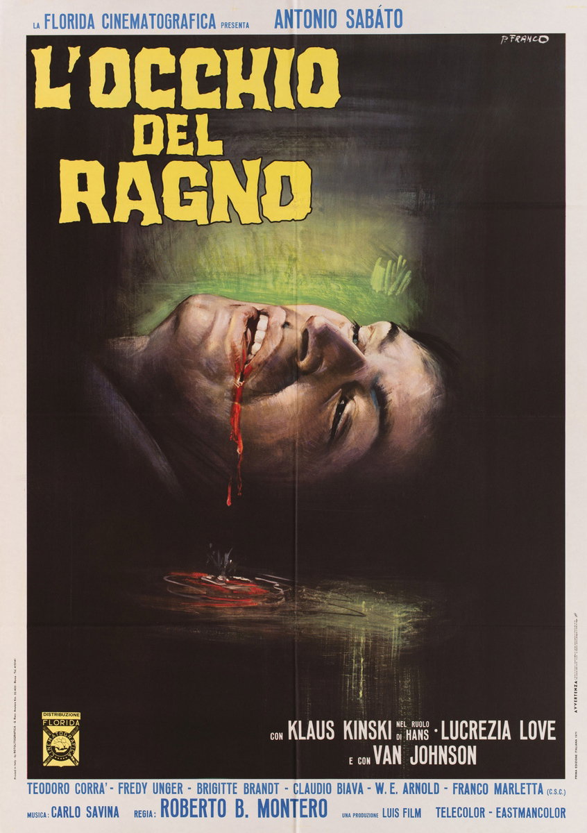 Poster 2 for the film Eye of the Spider (1971), painted by Franco Picchioni