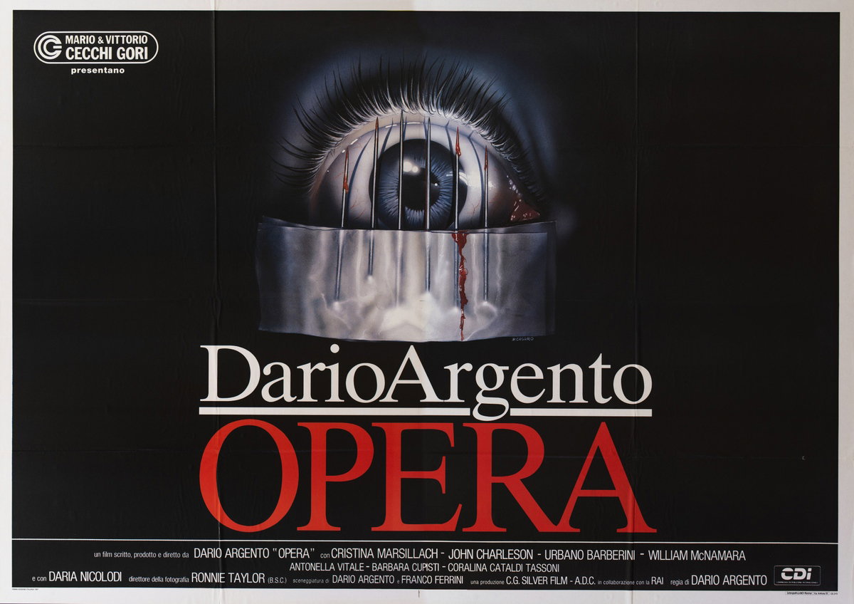 Poster 2 for the film Opera (1987), painted by Renato Casaro (Renè)