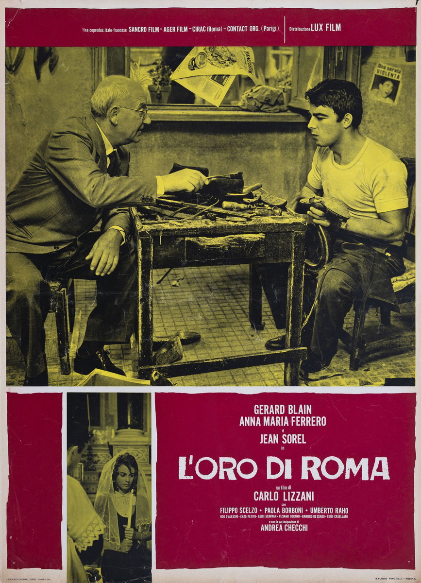Fotobusta 9 per il film L'oro di Roma (1961), dipinto da Studio Favalli