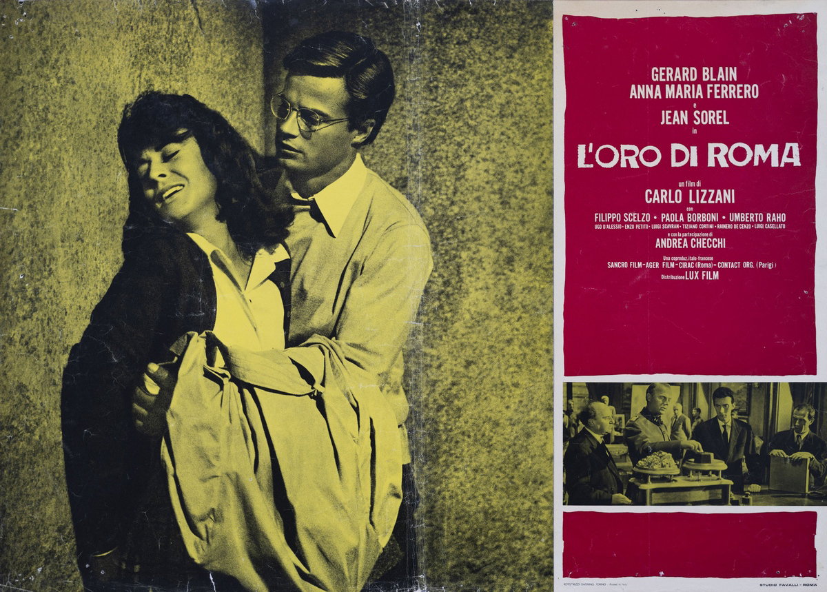 Fotobusta 7 per il film L'oro di Roma (1961), dipinto da Studio Favalli