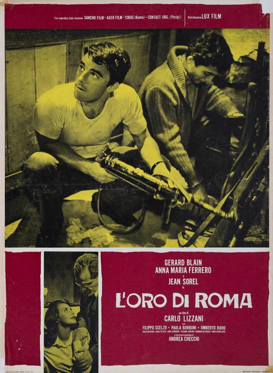 Fotobusta 4 per il film L'oro di Roma (1961), dipinto da Studio Favalli