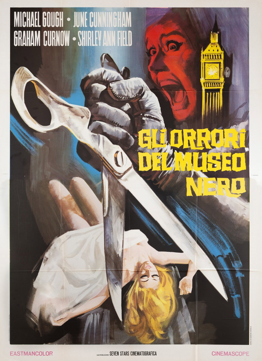 Manifesto 2 per il film Gli orrori del museo nero (1959)