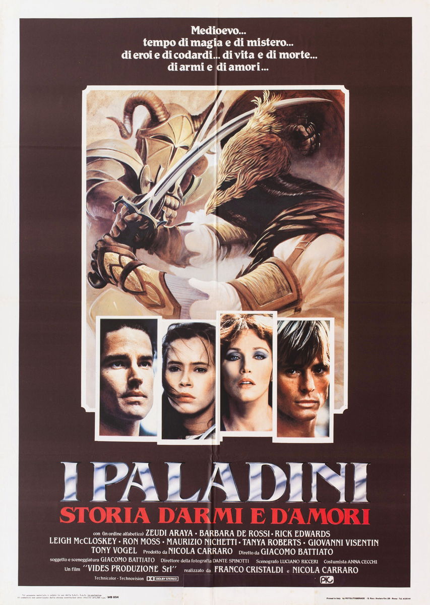 I Paladini. Storia d'armi e d'amori - Manifesto 1