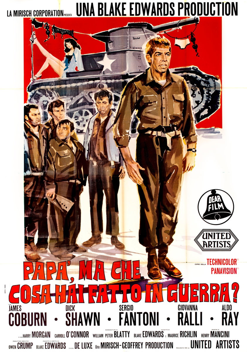 Manifesto 2 per il film Papà, ma che cosa hai fatto in guerra? (1966)