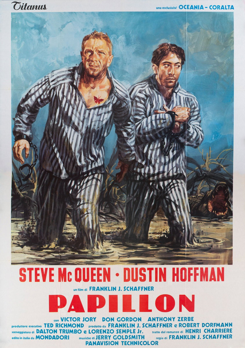 Poster 2 for the film Papillon (1973)