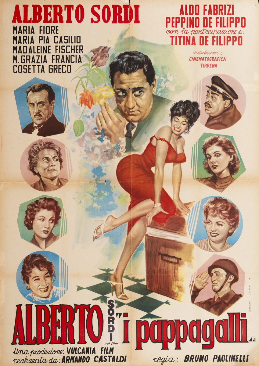 Manifesto 2 per il film I pappagalli (1955)