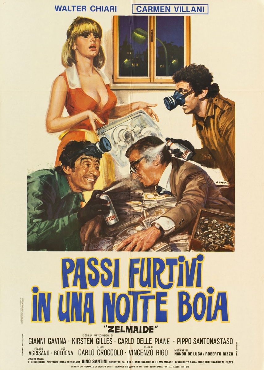 Passi furtivi in una notte boia - Manifesto 1