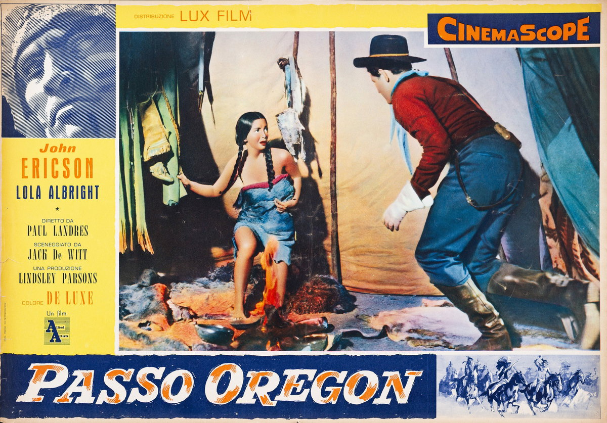 Fotobusta 2 per il film Passo Oregon (1957)