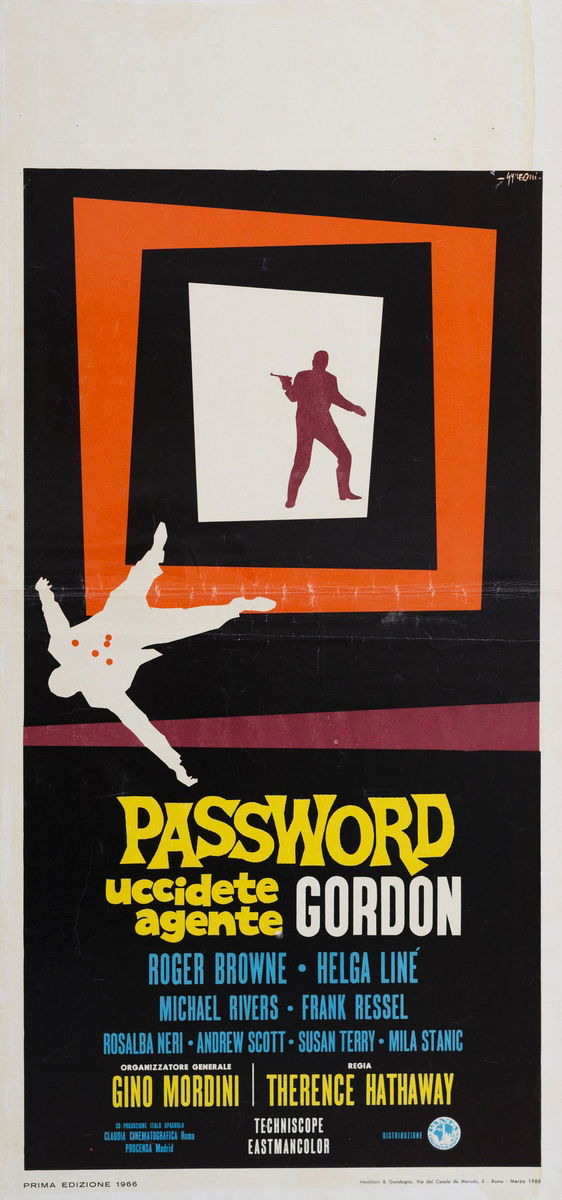 Password: Kill Agent Gordon - Lobby Card 1