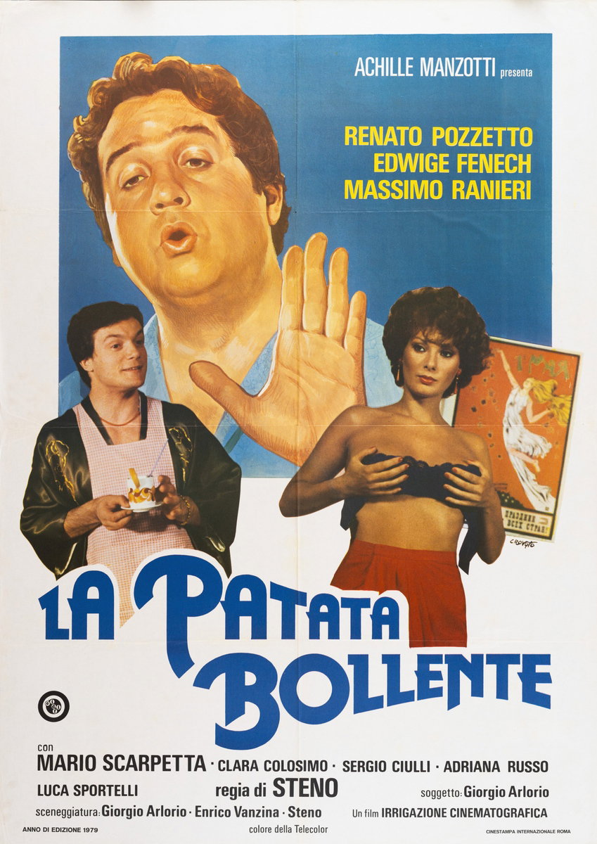 Poster 3 for the film Hot Potato (1979), painted by Luciano Crovato