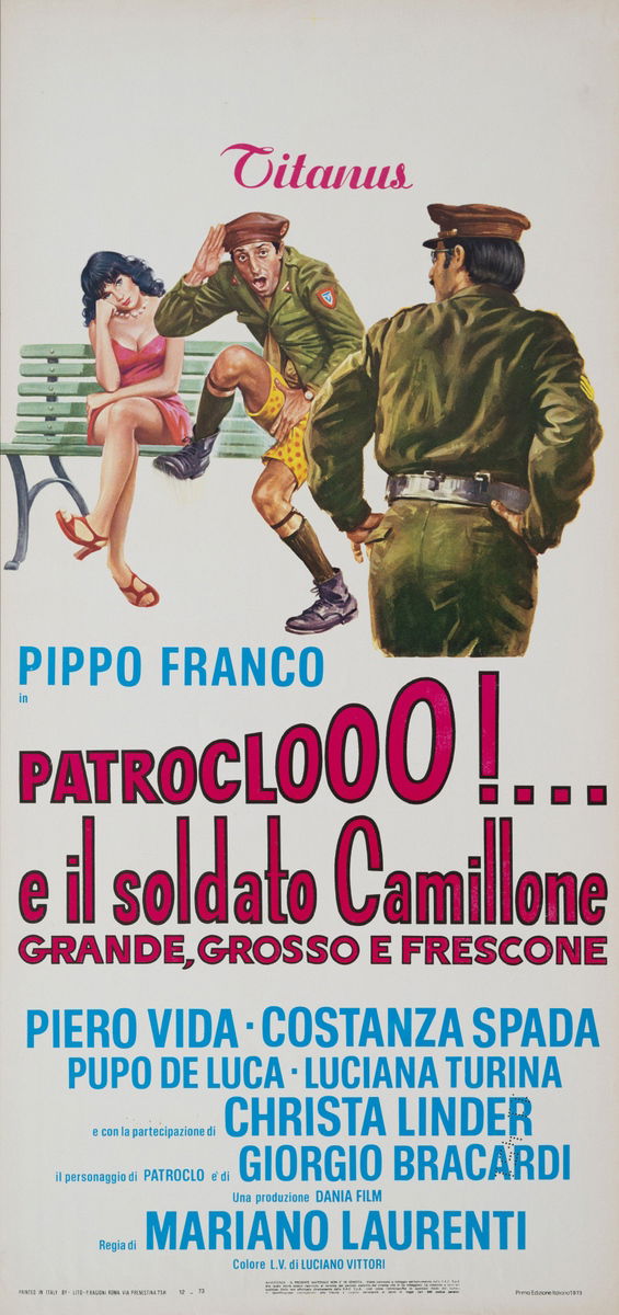 Patroclooo!... e il soldato Camillone, grande grosso e frescone - Lobby Card 1