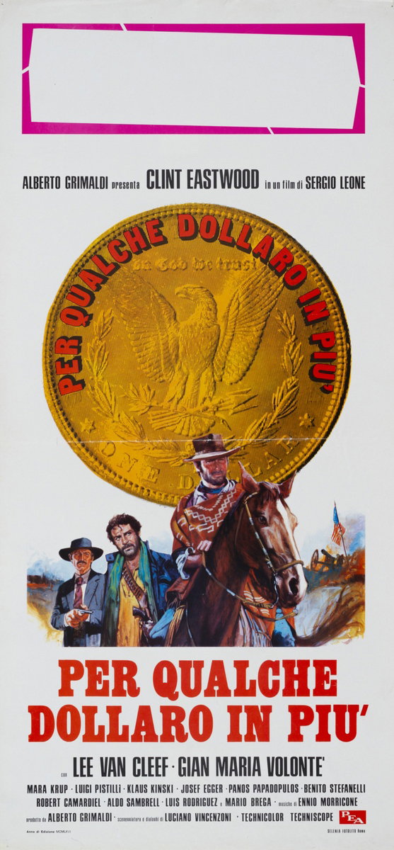 Locandina 2 per il film Per qualche dollaro in più (1965)