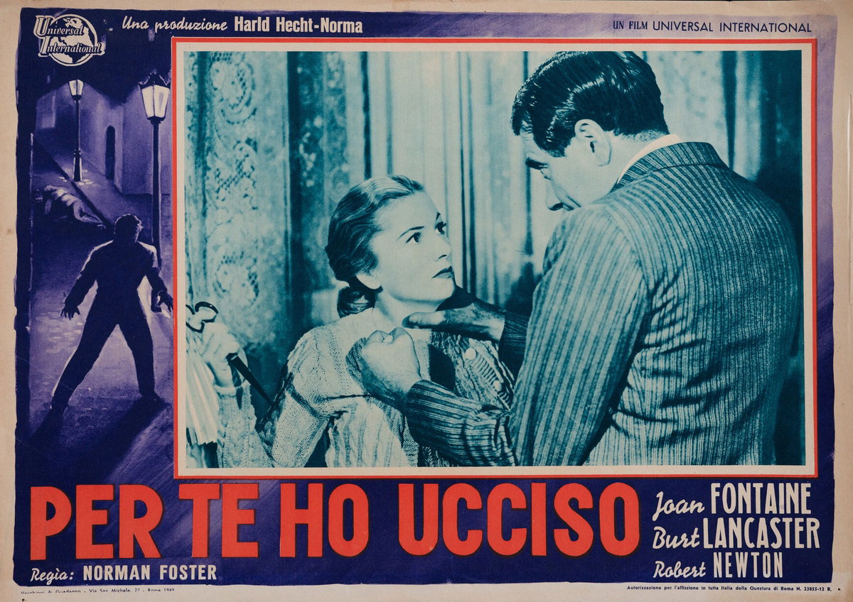 Fotobusta 2 per il film Per te ho ucciso (1948)