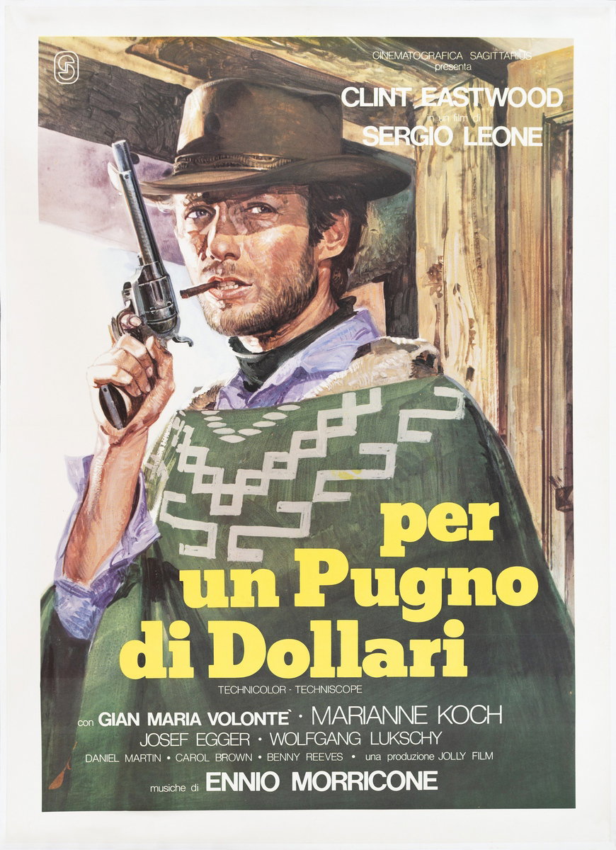 Manifesto 2 per il film Per un pugno di dollari (1964)