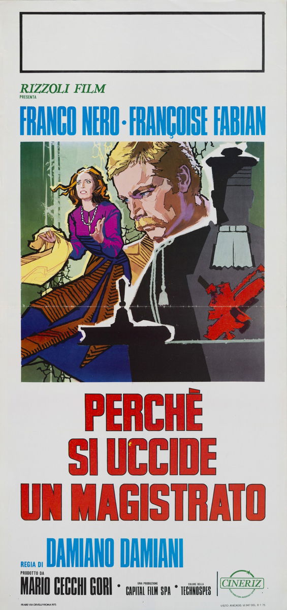 Perché si uccide un magistrato - Locandina 1