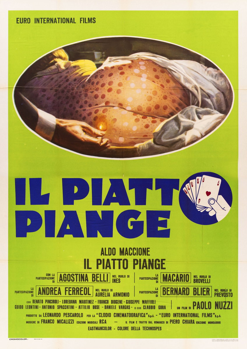 Manifesto 2 per il film Il piatto piange (1974)