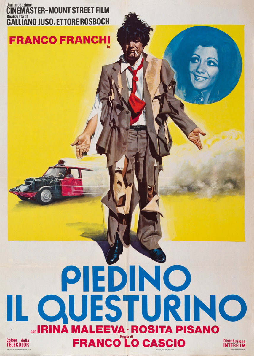 Manifesto 2 per il film Piedino il questurino (1974)