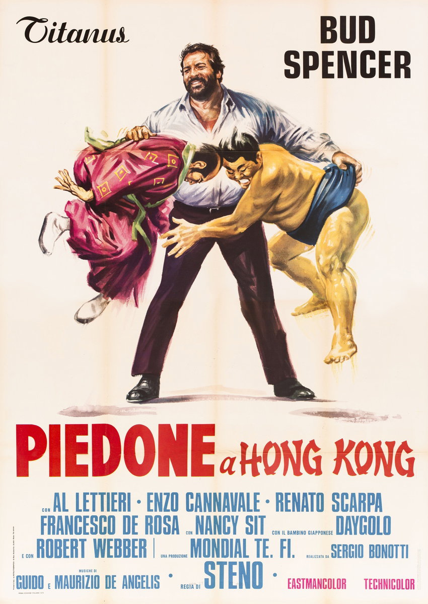 Manifesto 2 per il film Piedone a Hong Kong (1975)