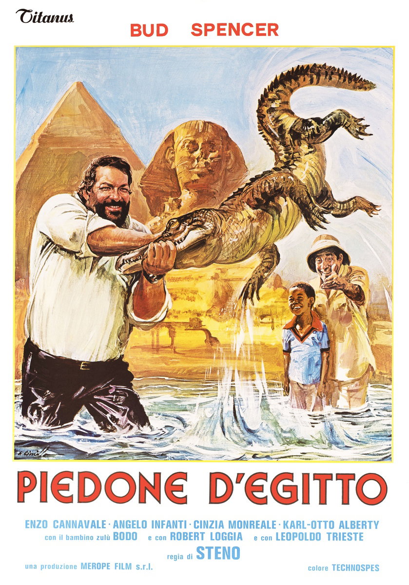 Manifesto 2 per il film Piedone d'Egitto (1980), dipinto da Averardo Ciriello