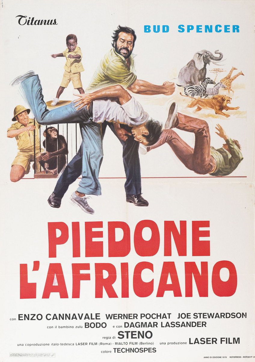 Manifesto 2 per il film Piedone l'africano (1978)