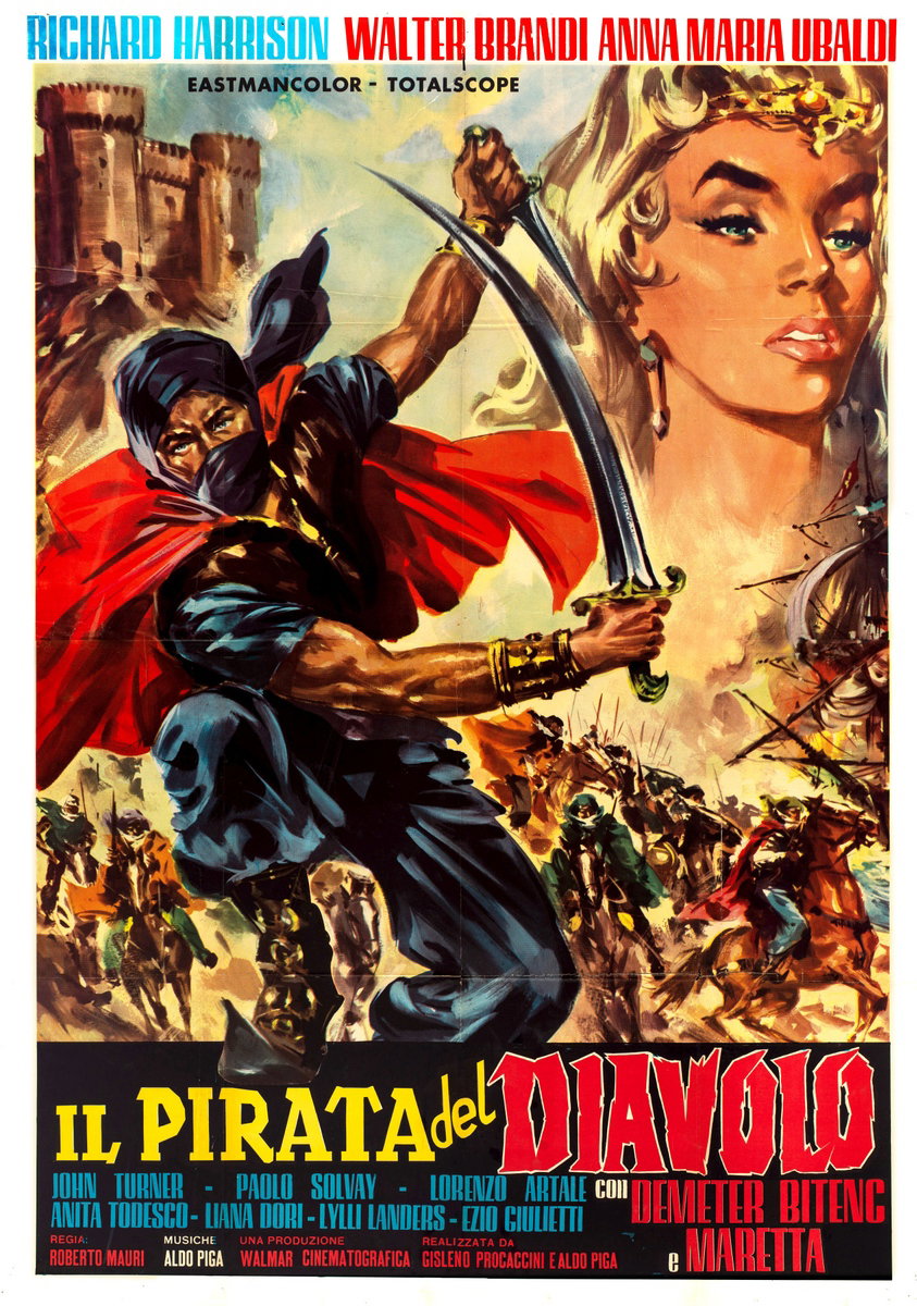Manifesto 2 per il film Il pirata del diavolo (1963)