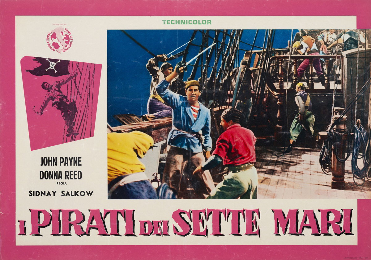 Lobby Card 2 for the film Raiders of the Seven Seas (1953)