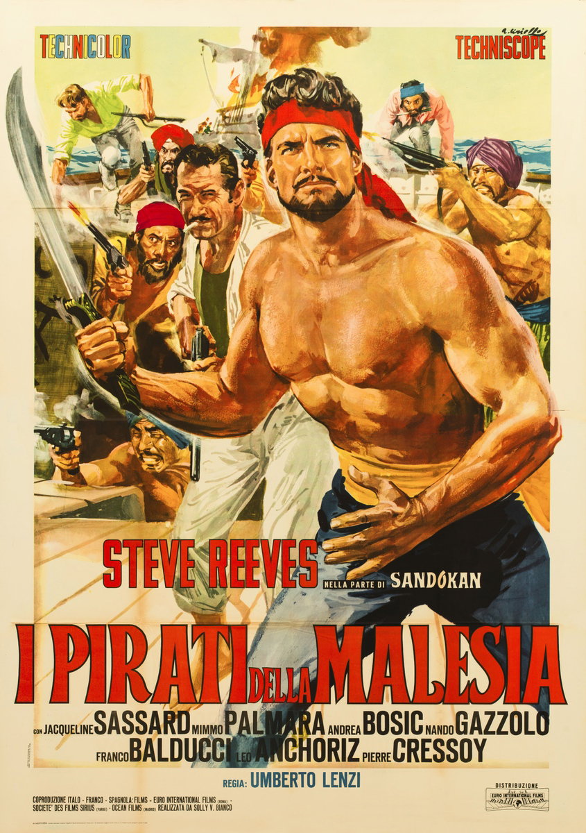 Manifesto 2 per il film I pirati della Malesia (1964)