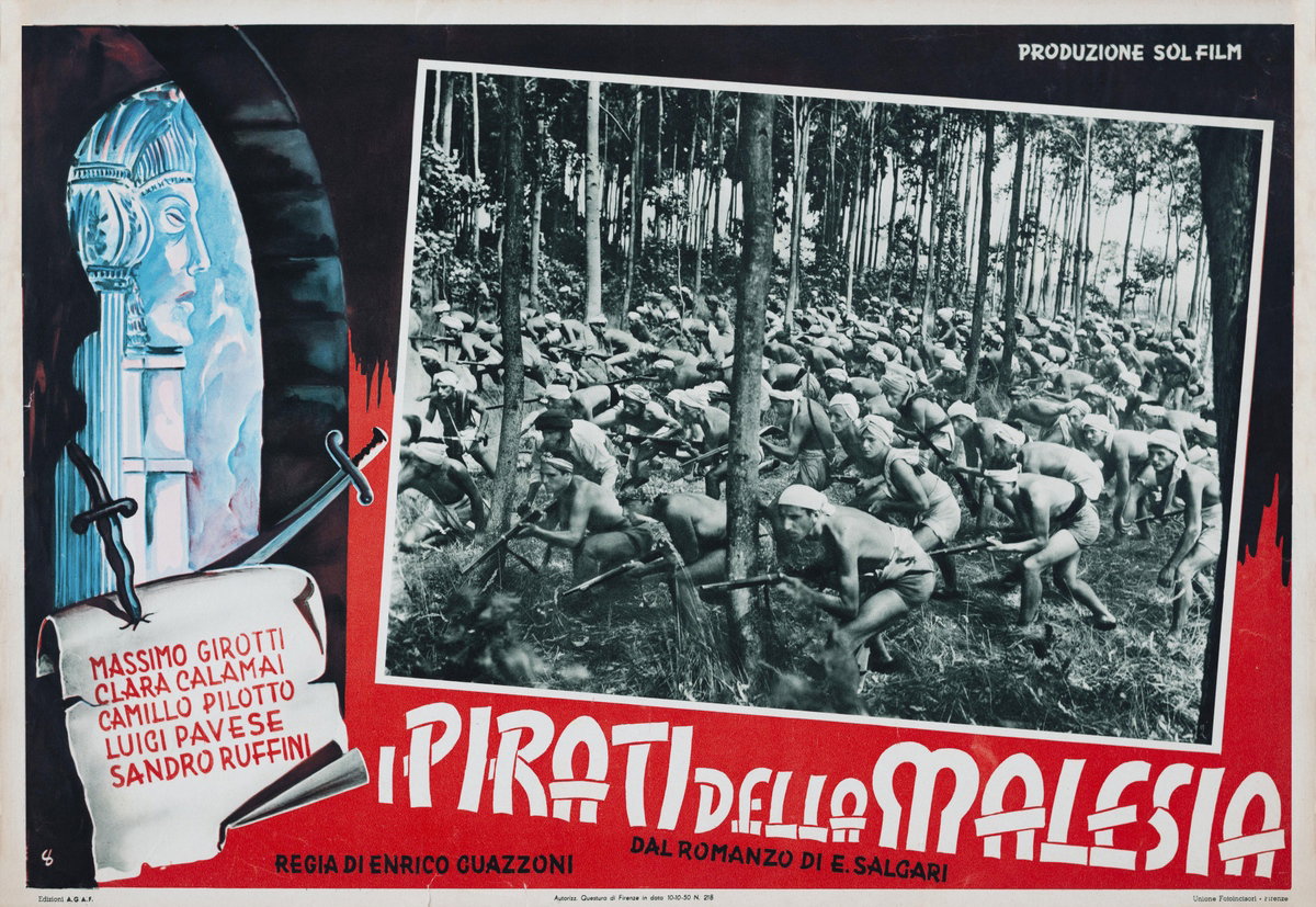 Fotobusta 4 per il film I pirati della Malesia (1941)