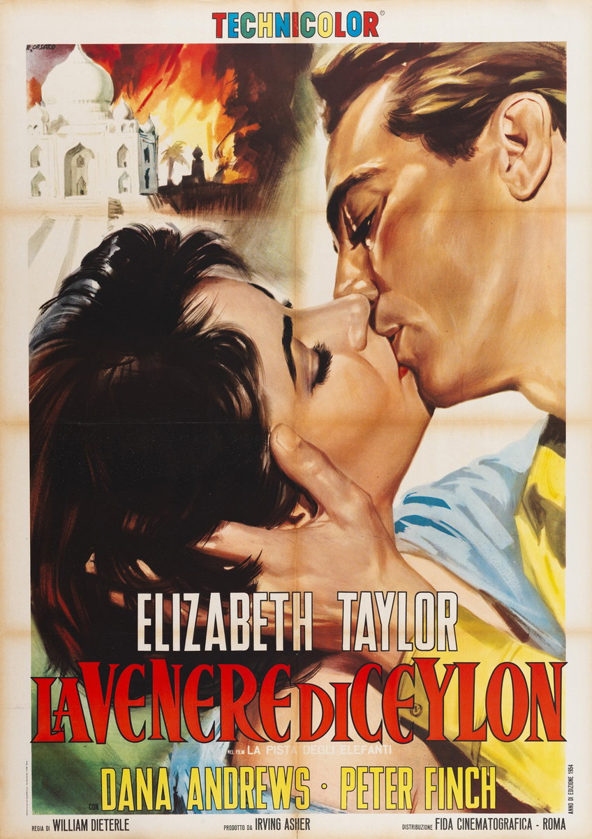 Poster 2 for the film Elephant Walk (1954), painted by Renato Casaro (Renè)