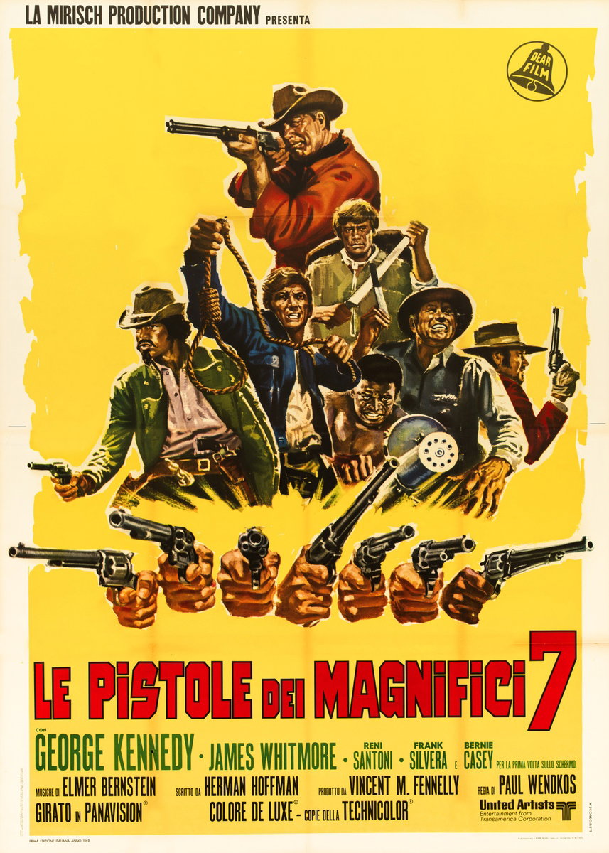 Le pistole dei magnifici sette - Manifesto 2