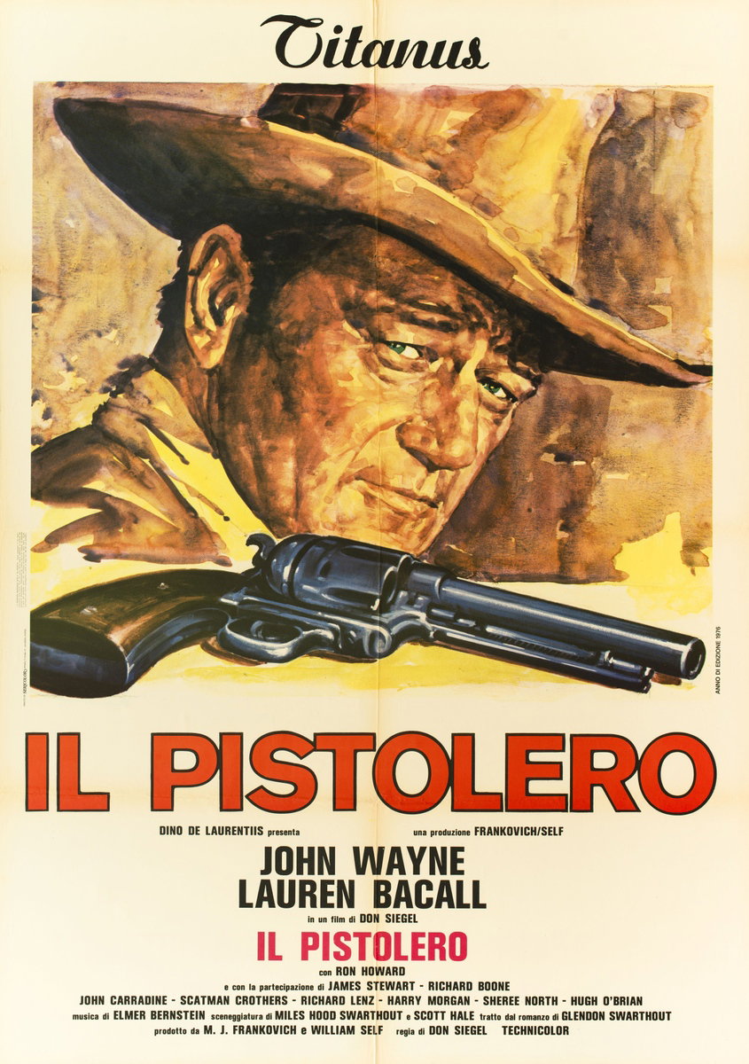Poster 2 for the film The Shootist (1976), painted by Averardo Ciriello